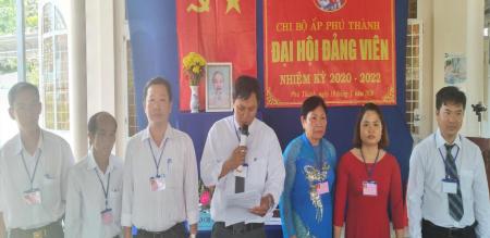 ĐẠI HỘI ĐẢNG VIÊN CHI BỘ ẤP PHÚ THÀNH – NHIỆM KỲ 2020 - 2022 ĐẠI HỘI ĐẢNG VIÊN CHI BỘ ẤP PHÚ THÀNH – NHIỆM KỲ 2020 - 2022