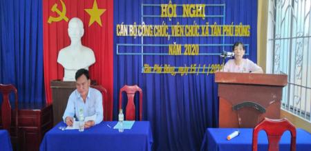 HỘI NGHỊ CÁN BỘ, CÔNG CHỨC, VIÊN CHỨC XÃ TÂN PHÚ ĐÔNG NĂM 2020