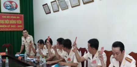 ĐẠI HỘI ĐẢNG VIÊN CHI BỘ CÔNG AN – NHIỆM KỲ 2022 - 2025 ĐẠI HỘI ĐẢNG VIÊN CHI BỘ CÔNG AN – NHIỆM KỲ 2022 - 2025